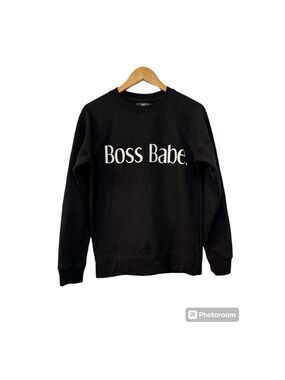 Brunette The Label Black Crewneck Sweatshirt - XS/S